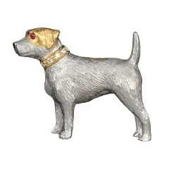 Scully & Scully Sterling Silver Jack Russell Brooch Pin
