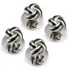Scully & Scully Sterling Silver Knot Enamel Studs, Set Of 4 -Jewelry Shop unnamed file 1004
