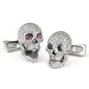Scully & Scully 18k White Gold And Diamond Skull Cufflinks -Jewelry Shop unnamed file 1018
