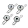Scully & Scully 18k White Gold Studs With Mother Of Pearl And Sapphire, Set Of 4 -Jewelry Shop unnamed file 1044