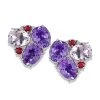 Scully & Scully 18k White Gold Amethyst Cluster Earrings -Jewelry Shop unnamed file 105