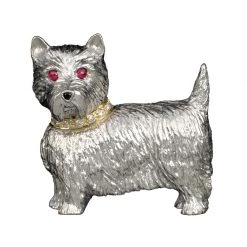Scully & Scully Sterling Silver Westie Brooch Pin