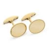 Scully & Scully 18k Yellow Gold Plain Oval Engraved Cufflinks -Jewelry Shop unnamed file 1076