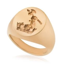 Scully & Scully 18K Yellow Gold Oval Signet Ring -Jewelry Shop unnamed file 1086