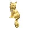 Scully & Scully 18k Gold Angora Cat With Chain Collar Pin -Jewelry Shop unnamed file 109