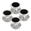 Scully & Scully Sterling Silver Circular Studs With Onyx, Set Of 4 -Jewelry Shop unnamed file 1090