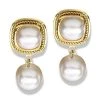 Scully & Scully Gold Twist And Pearl Drop Earrings -Jewelry Shop unnamed file 1097