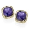 Scully & Scully 18k Square Amethyst Diamond Halo Earrings -Jewelry Shop unnamed file 111