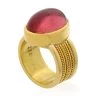 Scully & Scully 22k Gold Large Pink Tourmaline Cabochon Ring -Jewelry Shop unnamed file 1118