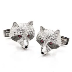 Scully & Scully 18k Raccoon Ruby And Diamond Cufflinks