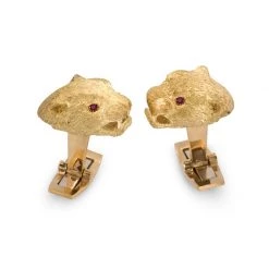 Scully & Scully 18k Panther Head Cufflinks