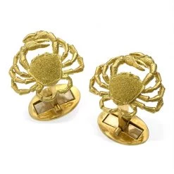 Scully & Scully 18k Gold Crab Cufflinks