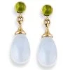 Scully & Scully 18K Gold Moon Quartz Drop With Peridot Earrings, Posts Only -Jewelry Shop unnamed file 1161