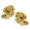 Scully & Scully 18k Gold Pug Cufflinks With Sapphire Eyes -Jewelry Shop unnamed file 1168