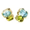 Scully & Scully 18k Gold Blue Topaz & Peridot Earrings -Jewelry Shop unnamed file 1191