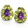 Scully & Scully 18k Gold Amethyst & Peridot Pear Earrings -Jewelry Shop unnamed file 1213