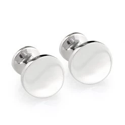 Scully & Scully Sterling Silver Concave Cufflinks