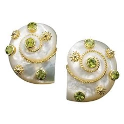 Scully & Scully 18k Mother Of Pearl Turbo Shell Earrings -Jewelry Shop unnamed file 1218