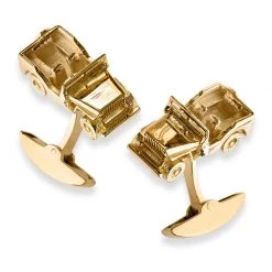Scully & Scully 18k Gold Four-Wheelers Cufflinks