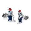 Scully & Scully Sterling Silver & Enamel Moving Golfer Cufflinks -Jewelry Shop unnamed file 1233