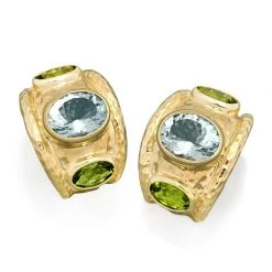 Scully & Scully 18k Gold Three Stone Earrings -Jewelry Shop unnamed file 1246