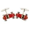 Scully & Scully Sterling Silver & Enamel Racing Car Cufflinks -Jewelry Shop unnamed file 1255