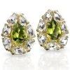 Scully & Scully White Topaz & Peridot Pear Earrings -Jewelry Shop unnamed file 1276