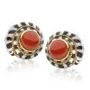 Scully & Scully 18K Hebrew Cone & Coral Earrings -Jewelry Shop unnamed file 1281