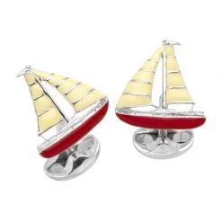 Scully & Scully Sterling Silver Yacht Cufflinks