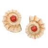 Scully & Scully 18k Gold Cone Shell & Red Coral Earrings -Jewelry Shop unnamed file 1296