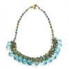 Scully & Scully 18k Gold Blue Topaz Briolette Cluster Necklace -Jewelry Shop unnamed file 132