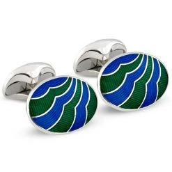 Scully & Scully Sterling Silver Wave Cufflinks -Jewelry Shop unnamed file 1328