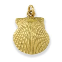 Scully & Scully 18k Gold Scallop Shell Charm