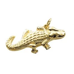 Scully & Scully 18k Gold Alligator Charm