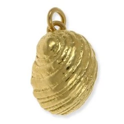 Scully & Scully 18k Gold Moon Shell Charm