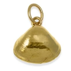Scully & Scully 18k Gold Tellin Shell Charm