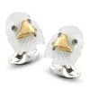 Scully & Scully Sterling Silver Bald Eagle Resin Head Cufflinks -Jewelry Shop unnamed file 1364