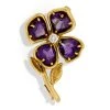 Scully & Scully 18k Gold Gemstone Capri Flower Diamond Pin -Jewelry Shop unnamed file 137