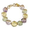 Scully & Scully 18k Fun Yellow Citrine, Pink Amethyst & Prasiolite Bracelet