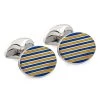 Scully & Scully Sterling Silver Cufflinks With Stripes Enamel -Jewelry Shop unnamed file 1372