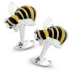 Scully & Scully Sterling Silver & Enamel Bumble Bee Cufflinks -Jewelry Shop unnamed file 1382