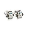 Scully & Scully Sterling Silver Black Spinel Penguin Cufflinks And Studs -Jewelry Shop unnamed file 1386