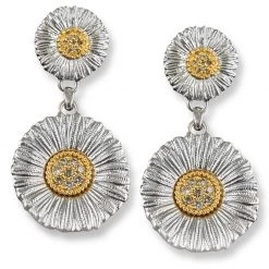 Buccellati Daisy Blossom Sterling Silver Earrings -Jewelry Shop unnamed file 1403