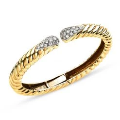 Scully & Scully 18k Yellow Gold Large Diamond Bracelet