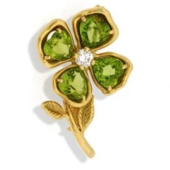 Scully & Scully 18k Gold Gemstone Capri Flower Diamond Pin -Jewelry Shop unnamed file 141