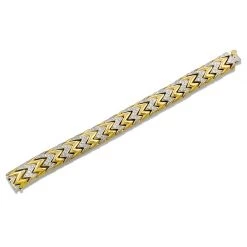 Scully & Scully 18k Yellow & White Gold Diamond Flame Bracelet