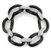 Scully & Scully 18k White Gold Onyx Link And Pave Diamond Bracelet -Jewelry Shop unnamed file 1420