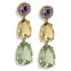 Scully & Scully 18k Gold Three Stone Drop Earrings With Diamonds -Jewelry Shop unnamed file 143