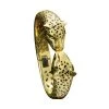 Scully & Scully 18k Gold Cheetah Head With Diamond Eyes Hinged Bracelet
