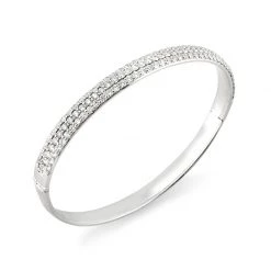 Scully & Scully 18k White Gold Pave Diamond Bracelet